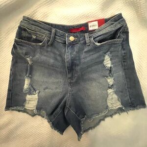 Jennifer Lopez denim jean cutoff shorts. Size 8